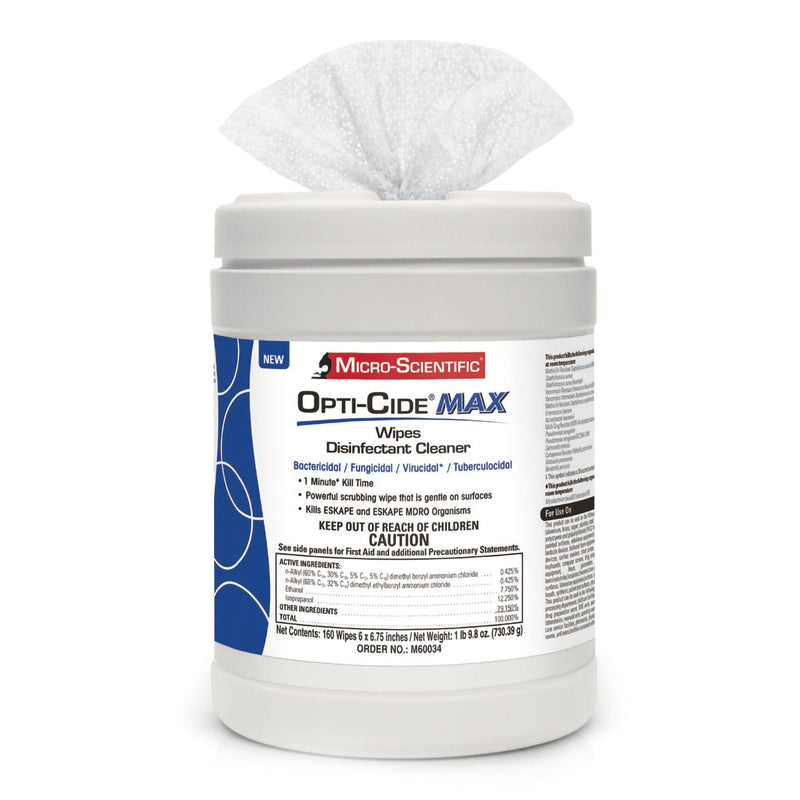 Opti-Cide Max Surface Disinfectant Cleaner Premoistened Wipe M60034-CS
