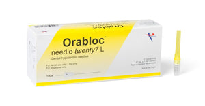 Orabloc Plastic Hub Nerve Block Dental Needle, 27G Long, 100/Bx 102704036