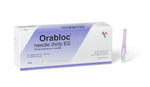 Orabloc Plastic Hub Periapical Dental Needle, 30G X-Short, Violet 103003012-1