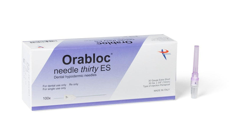 Orabloc Plastic Hub Periapical Dental Needle, 30G X-Short, Violet 103003012-1