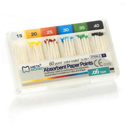 Paper Points 02T | 211250-10 | | Absorbent Points, Endodontic products, Obturation | Meta Biomed | SurgiMac
