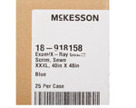 Patient Exam Gown 3X-Large Blue Disposable 18-918158
