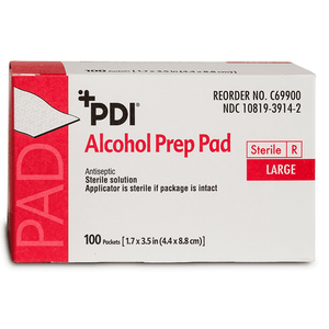 PDI Alcohol Prep Pads Sterile, Large - 2.5 x 3 Inch, C69900 C69900-1