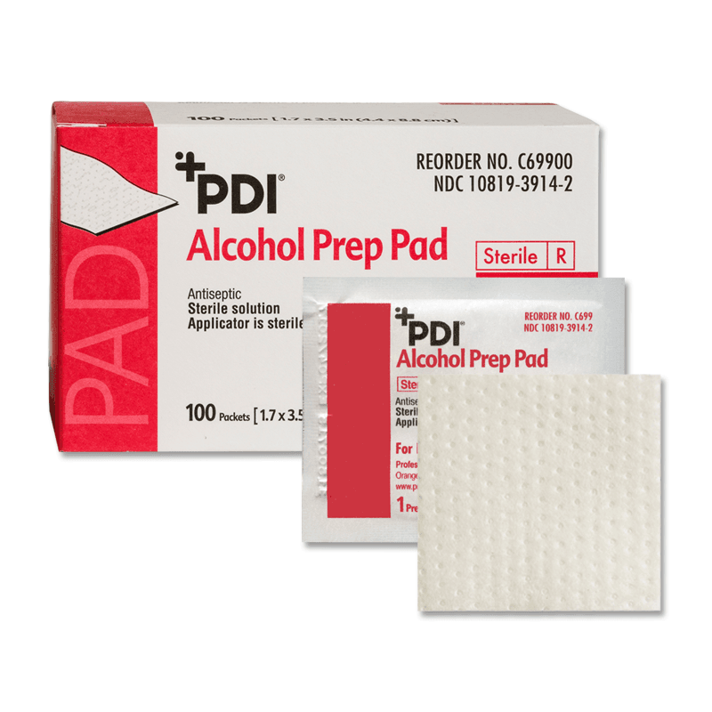 PDI Alcohol Prep Pads Sterile, Large - 2.5 x 3 Inch, C69900 C69900