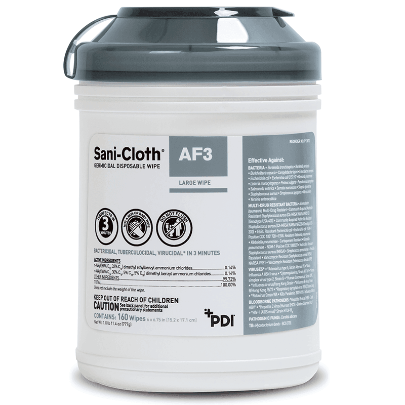 PDI Sani-Cloth AF3 Surface Disinfectant Cleaner Premoistened Germicidal Wipe | P13872 P13872-1