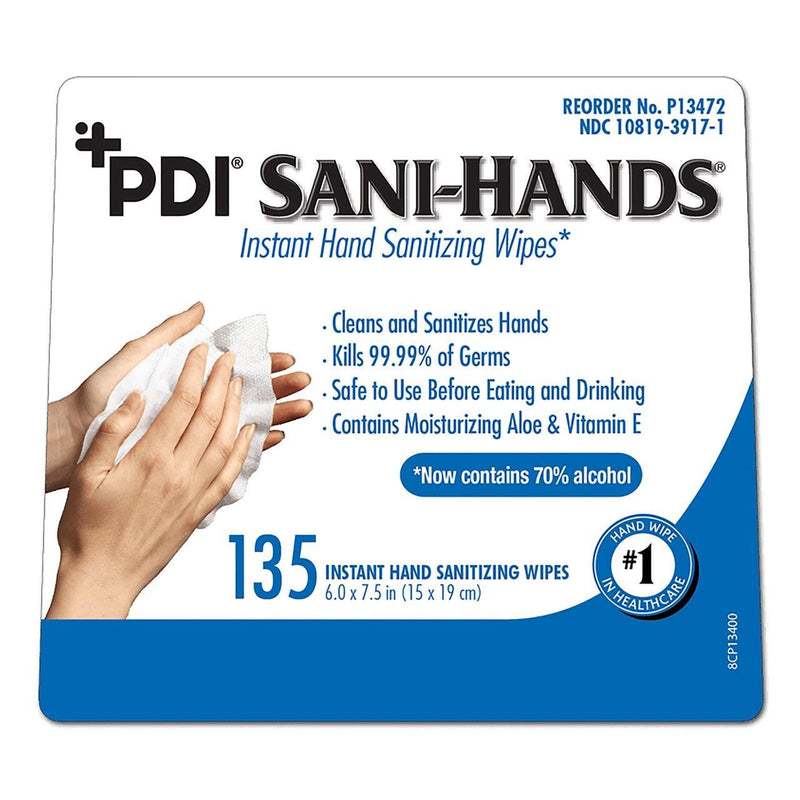 PDI Sani-Hands Instant Hand Sanitizing Wipes, P13472 P13472-1