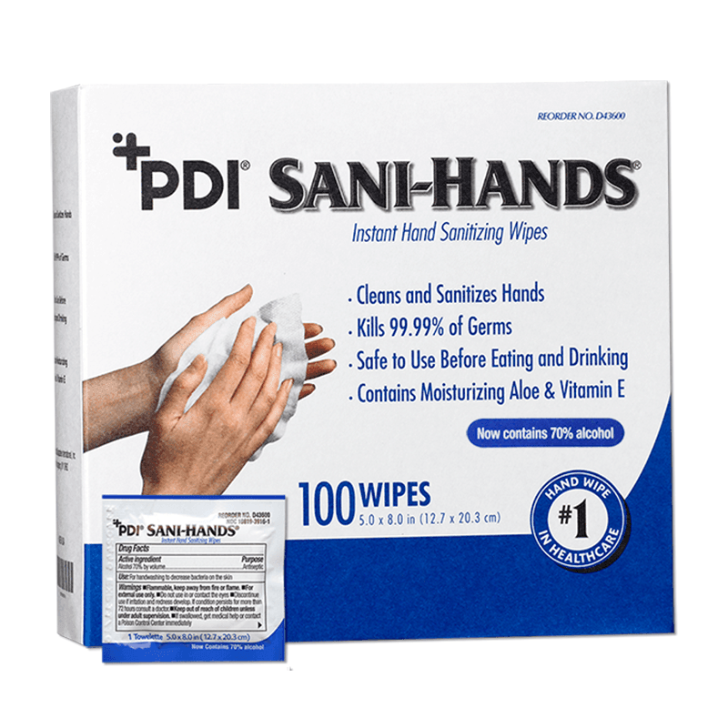 PDI Sani Hands: The Sanitizing Wipes Hand Hygiene Solution for Safe Hands D43600