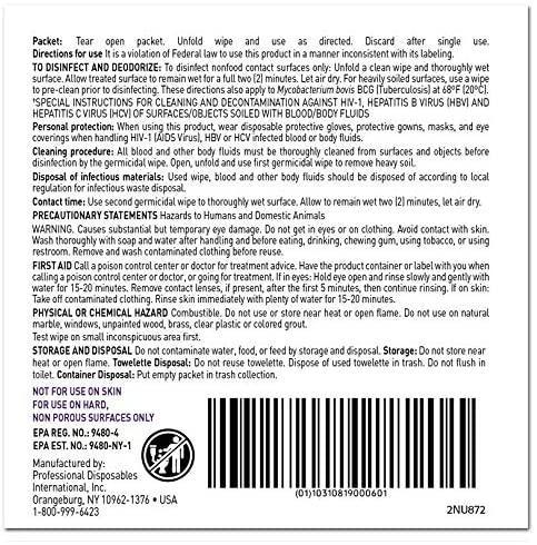 PDI Super Sani-Cloth Extra-Large Wipes (8