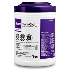 PDI Sani Wipes, Large Super Sani Cloth Disinfectant Wipes: Powerful Sani Cloth Wipes Kill 99.9% of Germs Q55172 Q55172-1