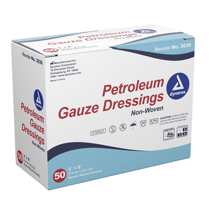 Petroleum Gauze Dressings | 3039 | | Advanced Wound Care, Disposable Medical Supplies, Done, General & Advanced Wound Care | Dynarex | SurgiMac