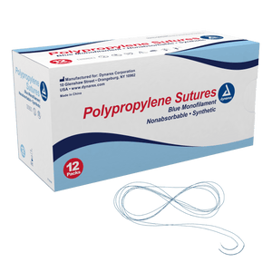 Polypropylene Sutures-Non Absorbable-Synthetic Blue, 5-0,C3 Needle - 18in 9119