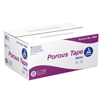 Porous Tape | 3586 | | Disposable Medical Supplies, Done, First Aid, First Responder Supplies, General & Advanced Wound Care, Surgical & Procedural, Tapes | Dynarex | SurgiMac
