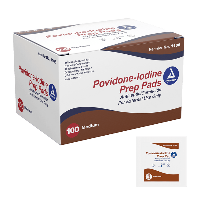 Povidone-Iodine Prep Pad - Medium