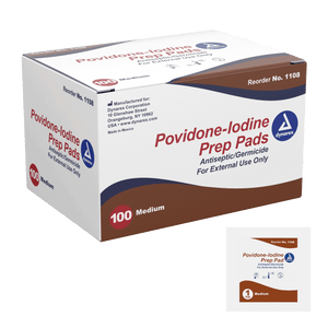 Povidone-Iodine Prep Pad - Medium 1108