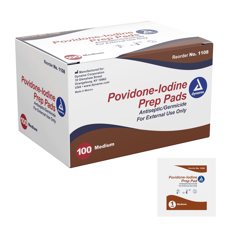 Povidone-Iodine Prep Pad - Medium 1108