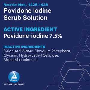 Dynarex Povidone Iodine Scrub Antiseptic Solutions 1425