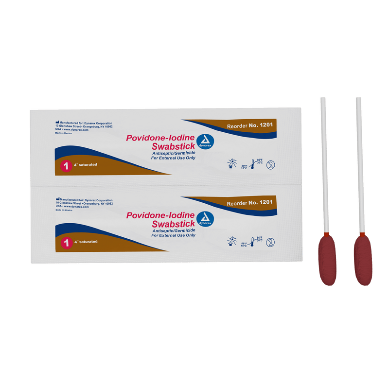 Povidone Iodine Swabsticks 1201-1