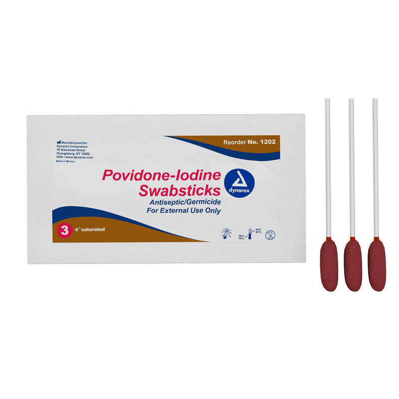 Povidone Iodine Swabsticks 1202-3