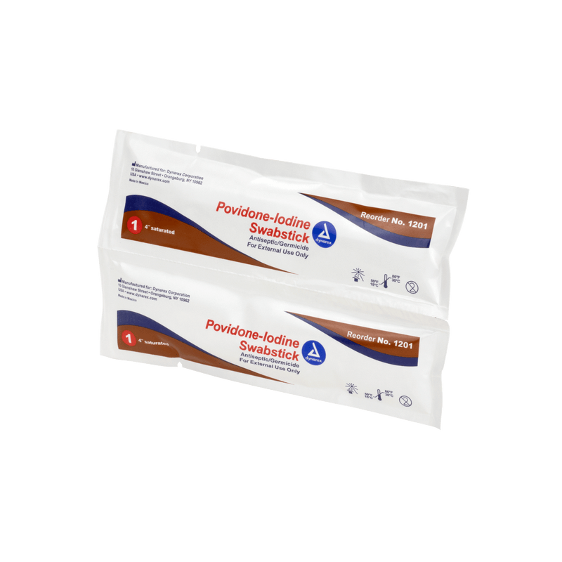 Povidone Iodine Swabsticks 1201-1