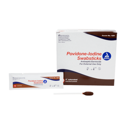 Povidone Iodine Swabsticks | 1201 | | Disposable Medical Supplies, Infection Control, Patient Skin Prep, Surgical & Procedural | Dynarex | SurgiMac