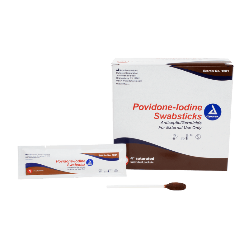 Povidone Iodine Swabsticks 1201-1