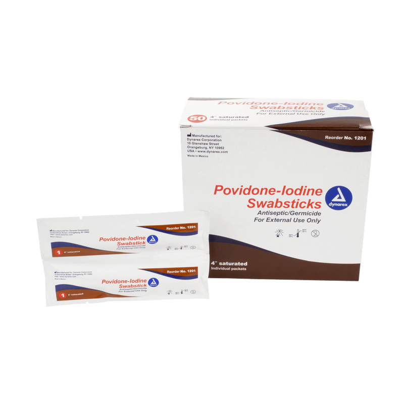 Povidone Iodine Swabsticks 1201-1