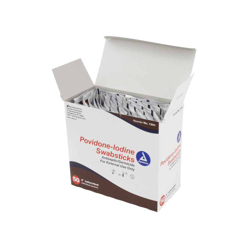 Povidone Iodine Swabsticks 1201-1
