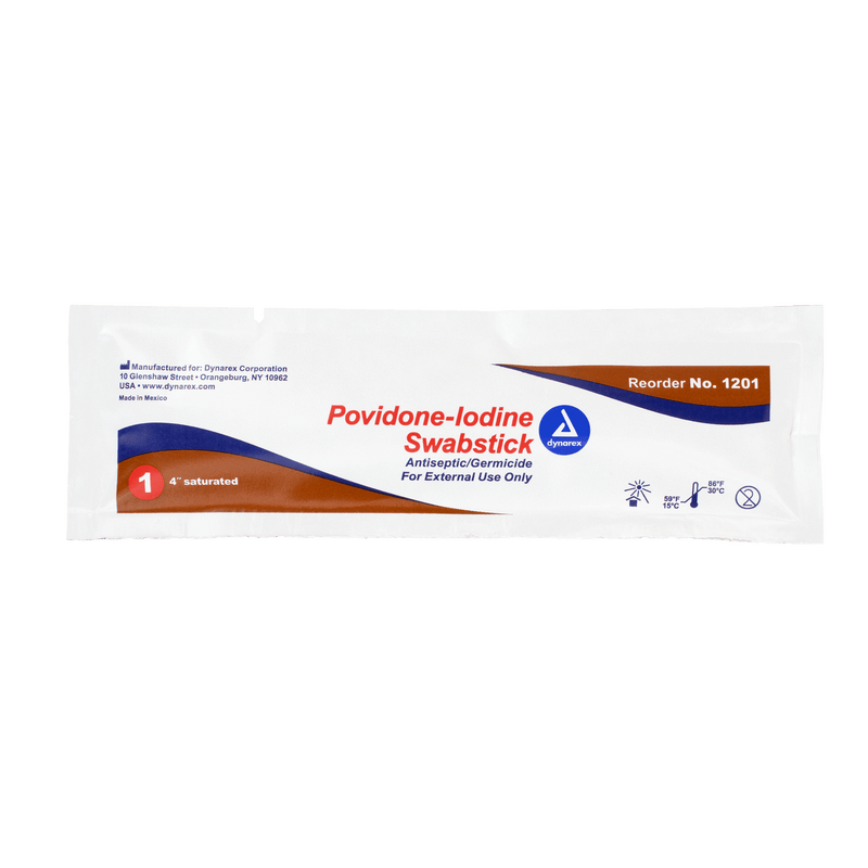 Povidone Iodine Swabsticks 1201-1