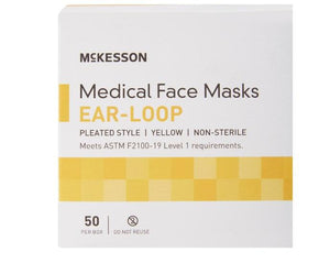 Procedure Mask Pleated Earloops One Size Fits Most NonSterile ASTM Level 1 Adult 91-2101