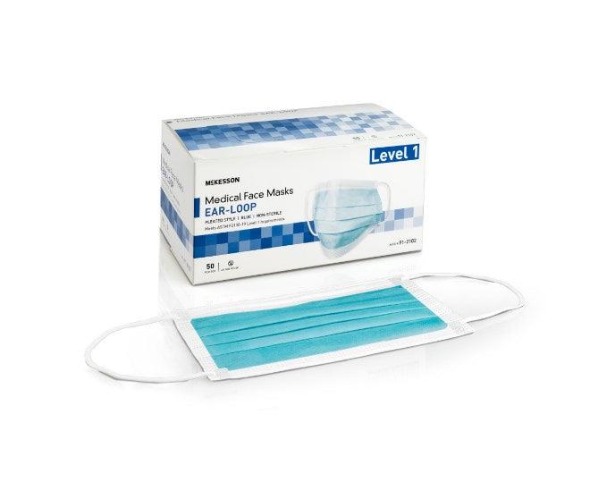 Procedure Mask Pleated Earloops One Size Fits Most NonSterile ASTM Level 1 Adult 91-2102-Yellow