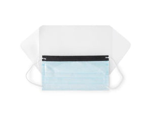 Procedure Mask with Eye Shield Anti-fog Pleated Earloops One Size Fits Most NonSterile ASTM Level 3 Adult 91-2602