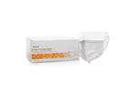 Procedure Mask with Eye Shield McKesson Anti-fog Strip Pleated Earloops One Size Fits Most White NonSterile ASTM Level 3 Adult Box 25
