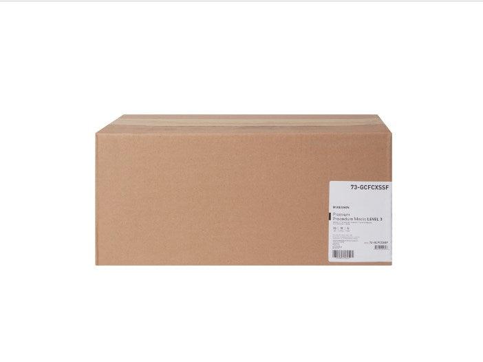 Procedure Mask with Eye Shield McKesson Anti-fog Strip Pleated Earloops One Size Fits Most White NonSterile ASTM Level 3 Adult Box 25