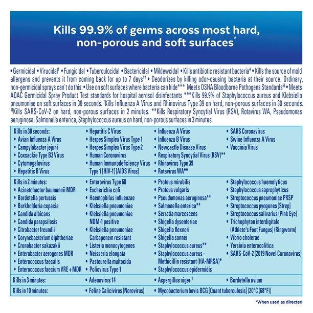 Professional Lysol Surface Disinfectant Alcohol Based Aerosol Spray Liquid 19 oz RAC74828CT