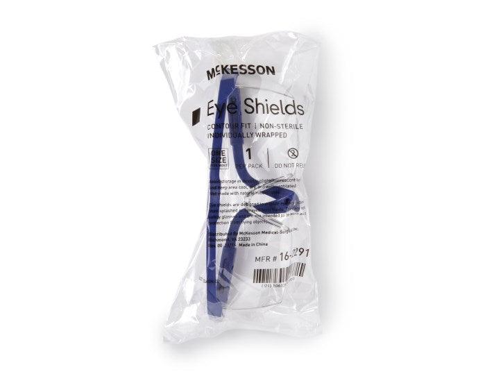 Protective Glasses Brand Side Shield Clear Tint Blue / Clear Frame Over Ear One Size Fits Most 16-2291