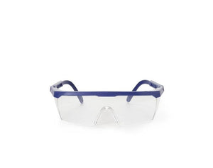 Protective Glasses Brand Side Shield Clear Tint Blue / Clear Frame Over Ear One Size Fits Most 16-2291-Bx