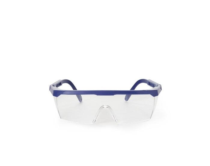 Protective Glasses Brand Side Shield Clear Tint Blue / Clear Frame Over Ear One Size Fits Most 16-2291-Bx