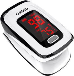 Pulse Oximeter Fingertip (Oximetro), Heart Rate Monitor and SpO2 Levels, Portable Pulse Oximeter with Case 42181801