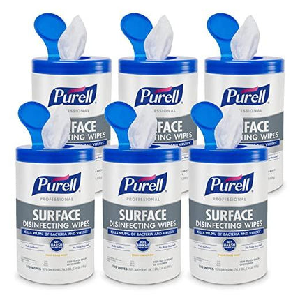 PURELL Professional Surface Disinfecting Wipes, Citrus Scent, 110 Count Canister - 9342-06 | 9342-06 | | Disinfecting Wipes, Infection Control | GOJO | SurgiMac