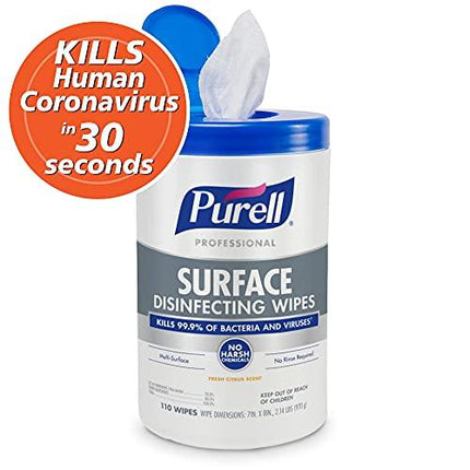 Purell Professional Surface Disinfectant Wipes 110 Count | GOJO | SurgiMac