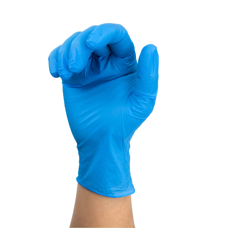 Safe-Touch Blue Nitrile Exam Gloves, Powder-Free 2511