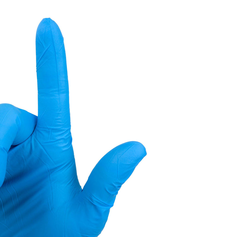 Safe-Touch Blue Nitrile Exam Gloves, Powder-Free 2511