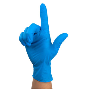 Safe-Touch Blue Nitrile Exam Gloves, Powder-Free 2511