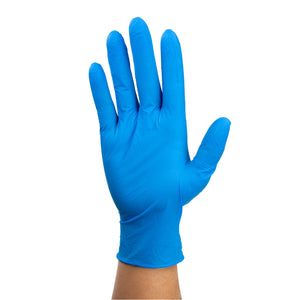 Safe-Touch Blue Nitrile Exam Gloves, Powder-Free 2511