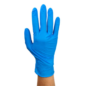 Safe-Touch Blue Nitrile Exam Gloves, Powder-Free 2511