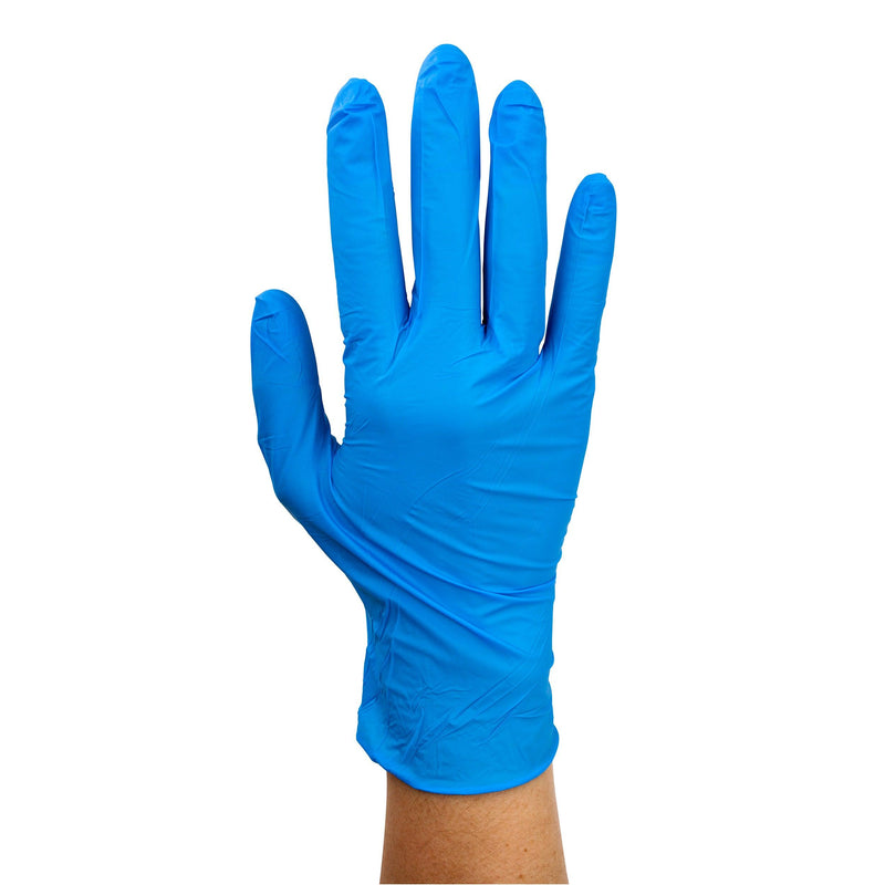Safe-Touch Blue Nitrile Exam Gloves, Powder-Free 2511