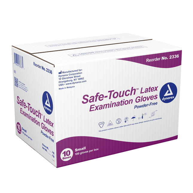 Safe-Touch Latex Exam Gloves - Powder-Free | 2336 | Dynarex | SurgiMac