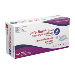 Safe-Touch Latex Exam Gloves - Powder-Free 2337