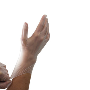 Safe-Touch Vinyl Exam Gloves, Powder-Free 2611