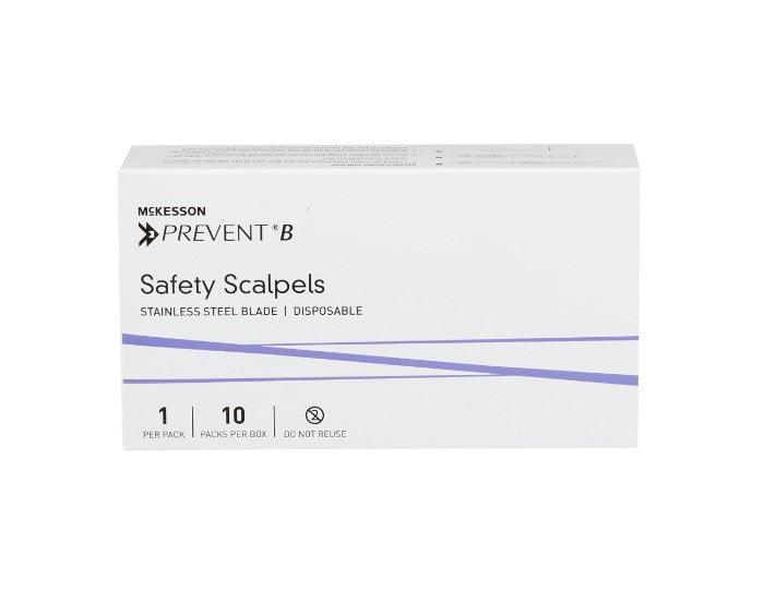 Safety Scalpel Stainless Steel / Plastic Sensory Grip Handle Sterile Disposable 16-63210